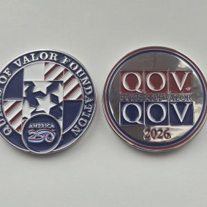 Quilts of Valor 2026 Challenge Coin