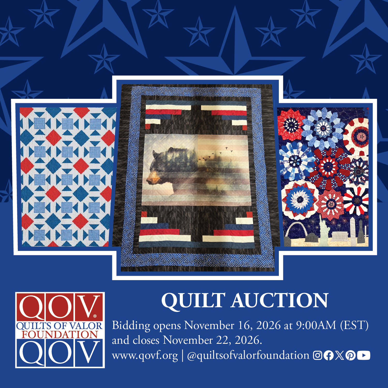 Save the Date for the QOVF Quilt Auction